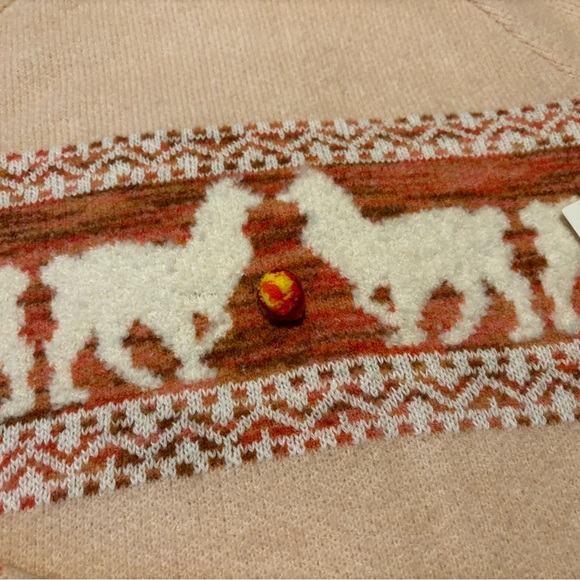 NEW.  NWT Anthropology llama sweater - Picture 14 of 16